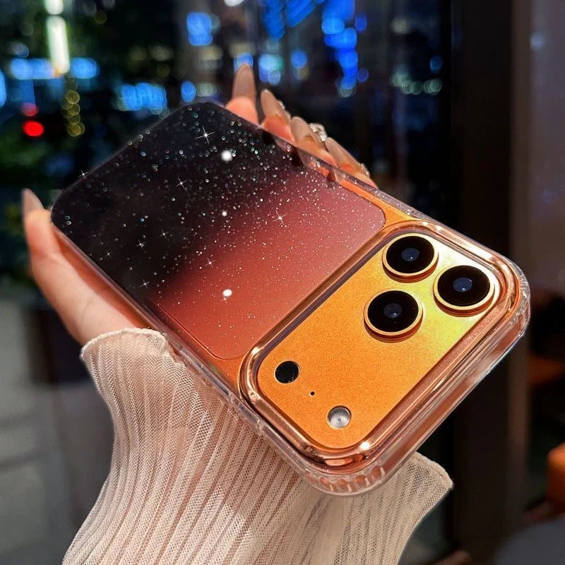 ✨Dual Black Shade Shimmer Case for iPhone 17 Series ✨