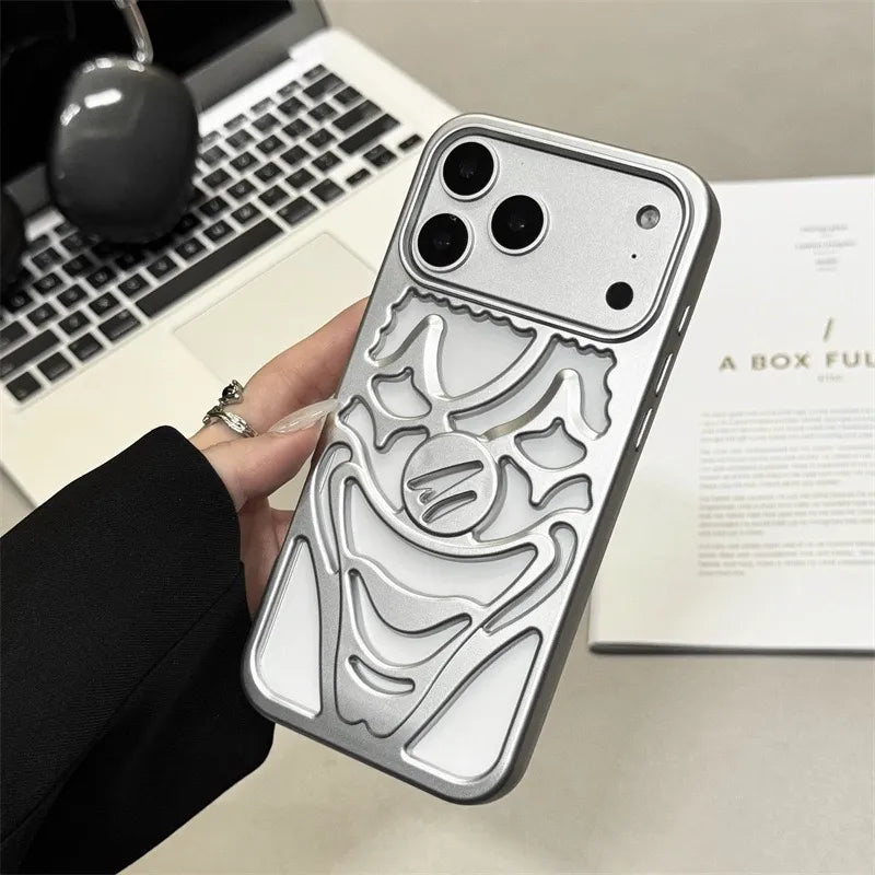 Clown Hollow Electroplated  Case (ORANGE-SILVER)