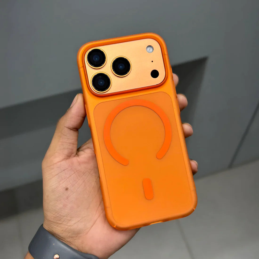 Orange Magsafe Ultra Thin Paper Back Case  (NEW)