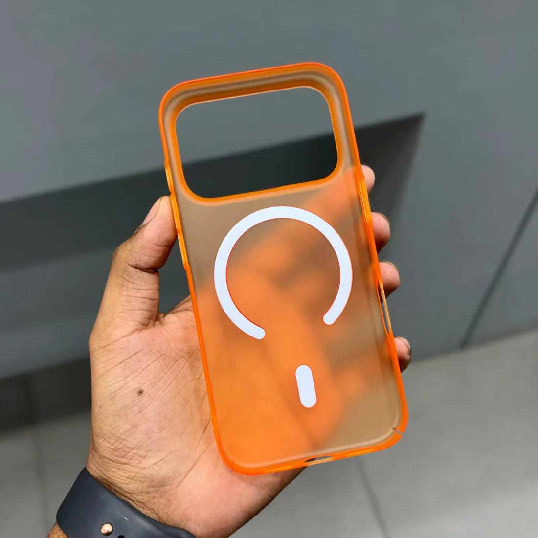 Orange Magsafe Ultra Thin Paper Back Case  (NEW)