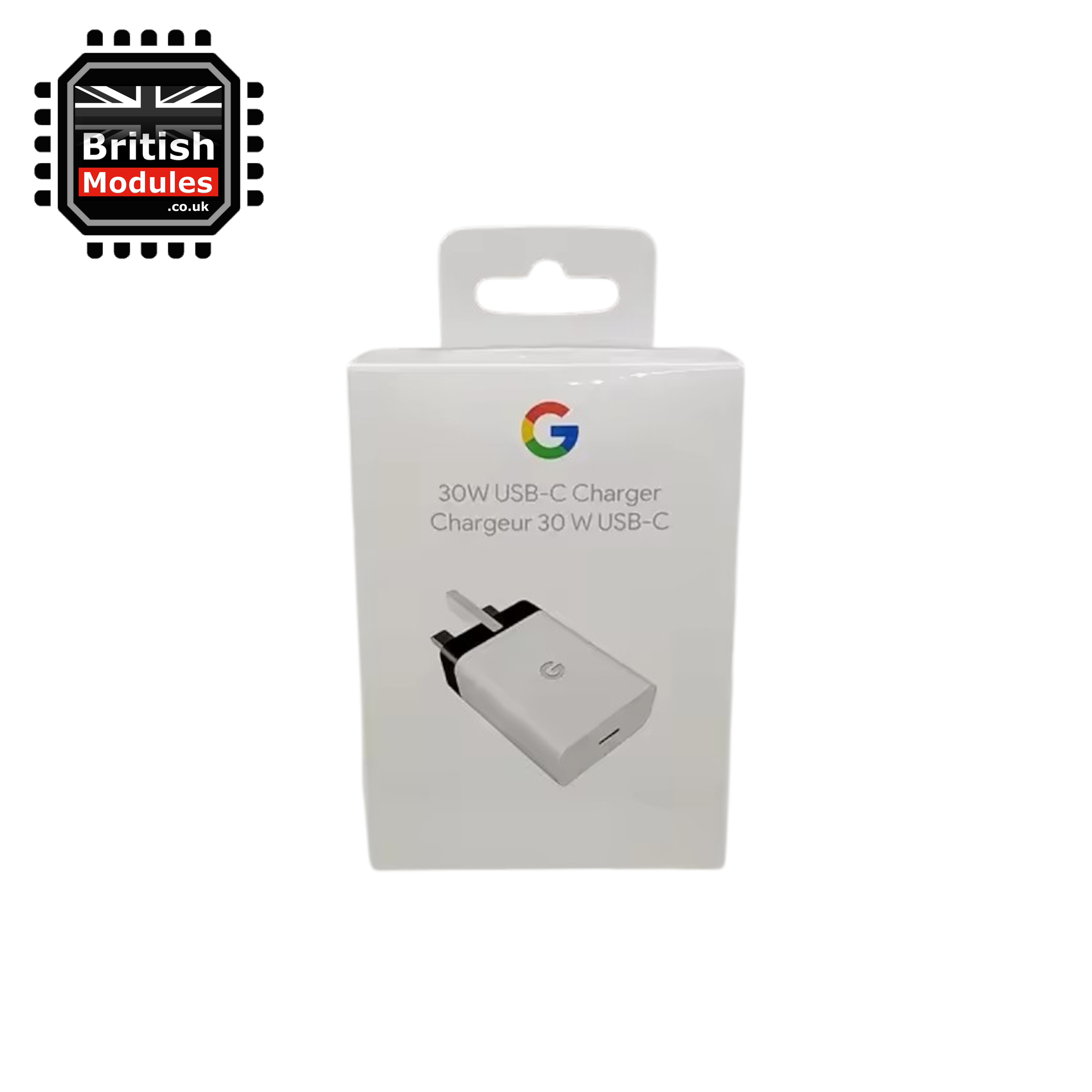 Google 30W USB-C Power Charger UK 3Pin Adapter