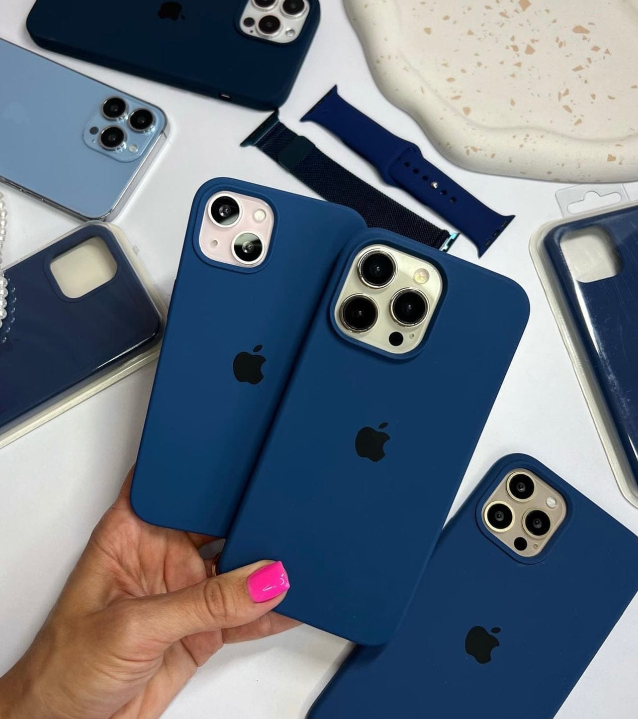 NAVY BLUE SILICON CASE